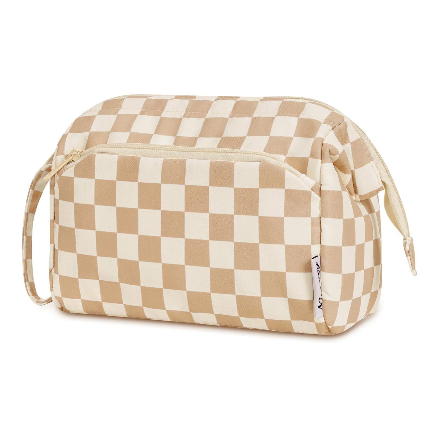 Checkered Toiletry Bag