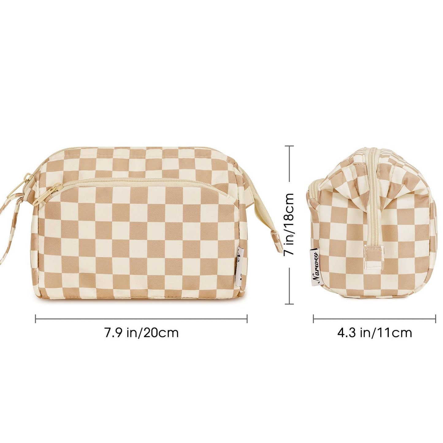 Checkered Toiletry Bag
