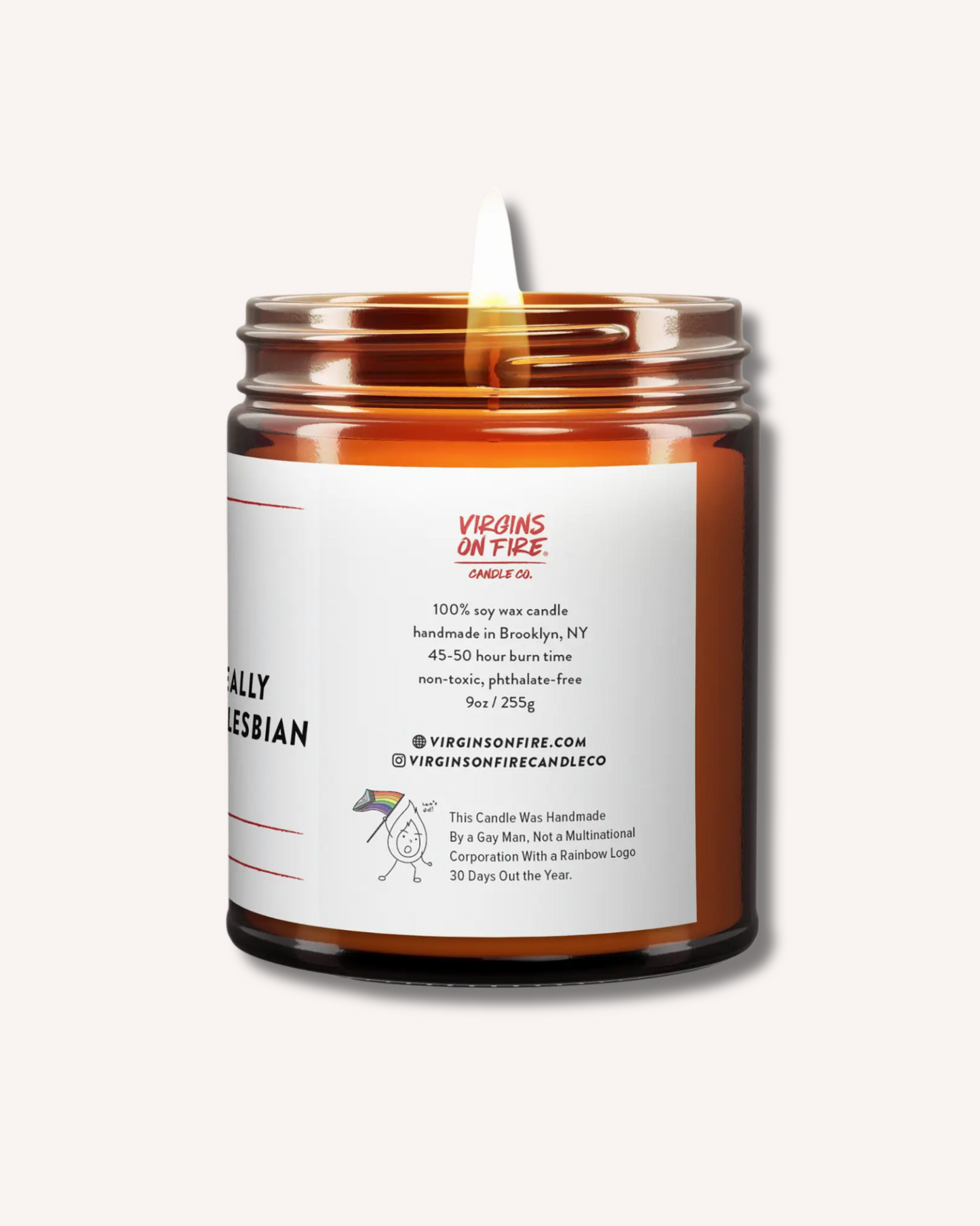 "Just A Really Intense Lesbian Energy" (Eucalyptus) Soy Candle