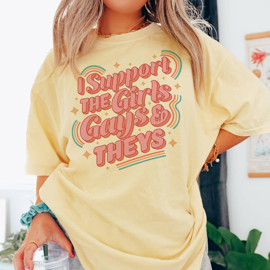 SALE Yellow "I Support" Tee
