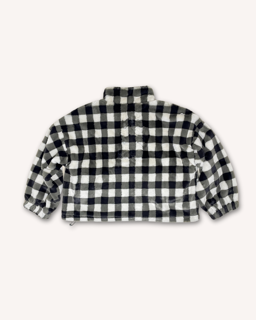 SALE Checkered Fleece Jacket