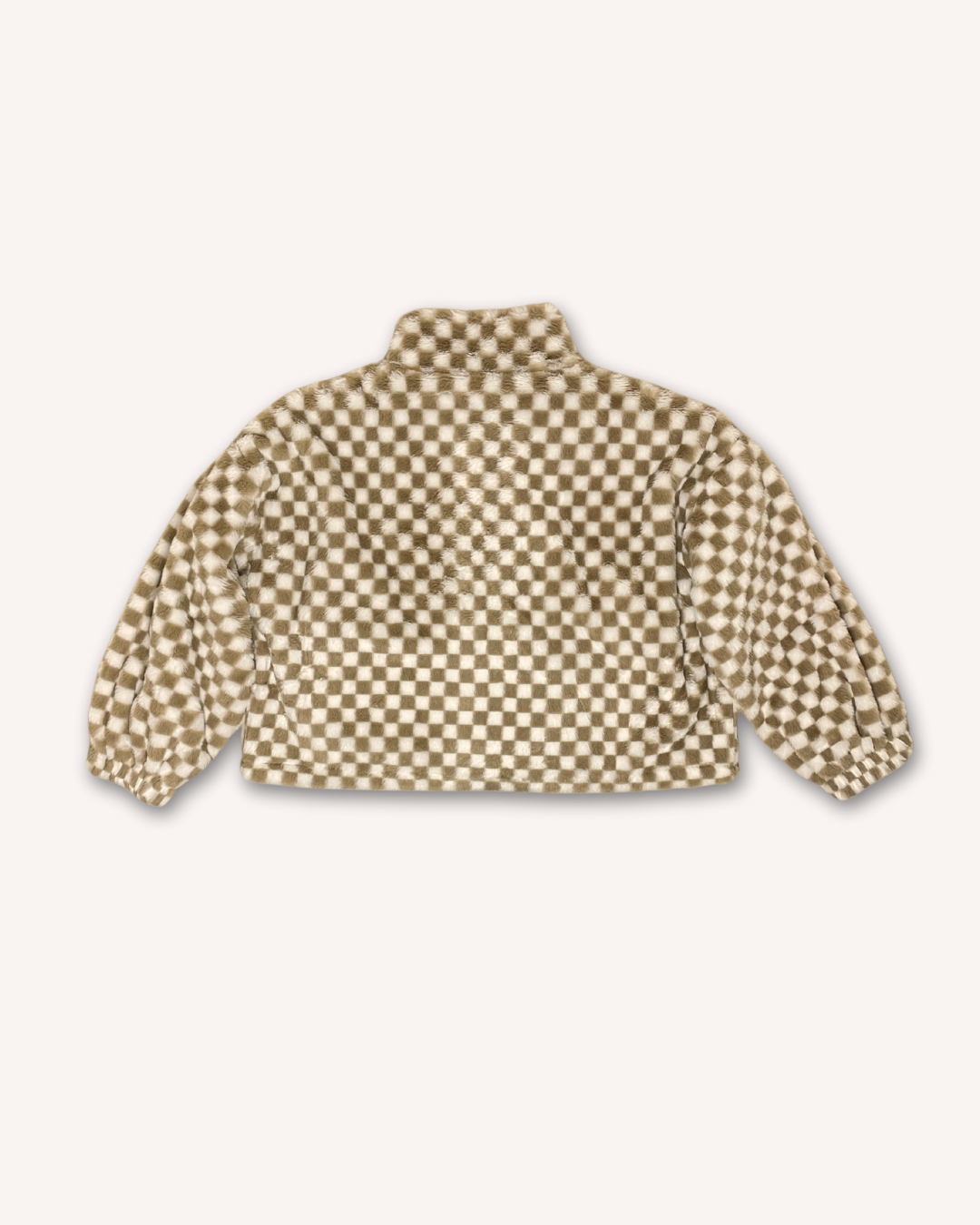 SALE Checkered Fleece Jacket