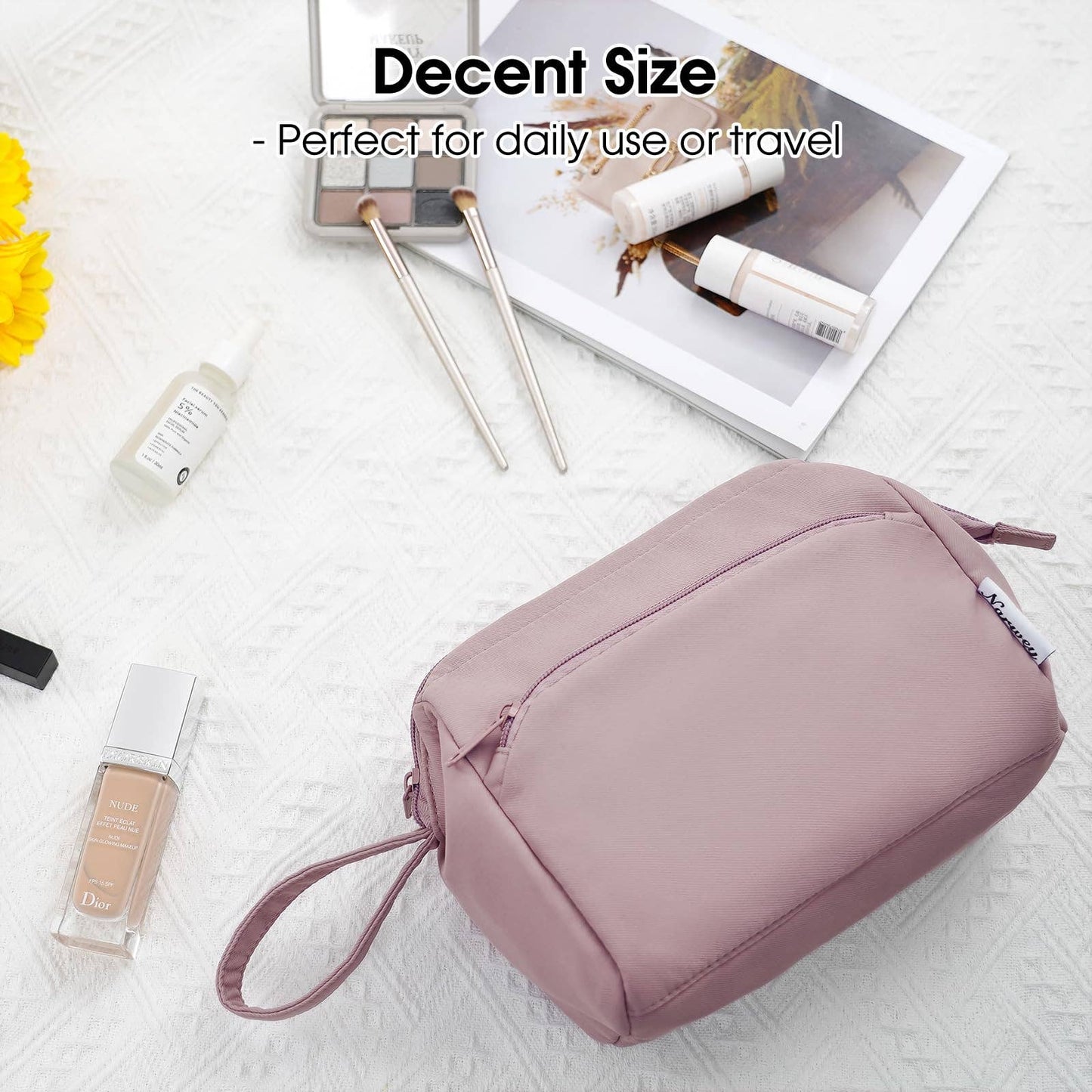 Checkered Toiletry Bag