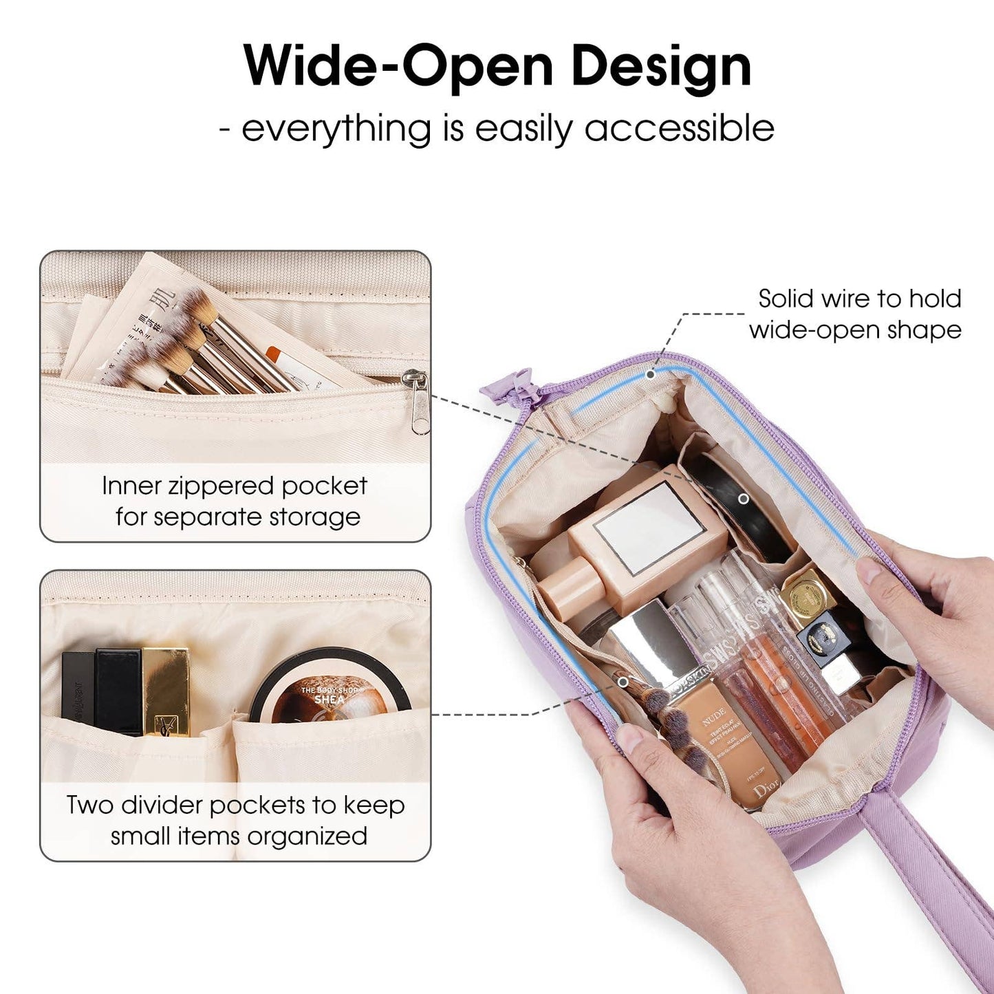 Checkered Toiletry Bag