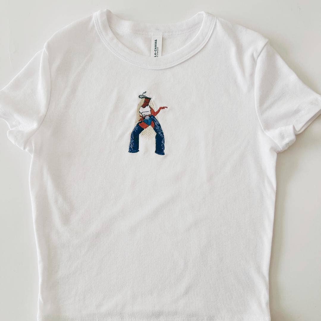 Cowboy Chic Beyoncé Inspired Baby Tee with Custom Embroidery