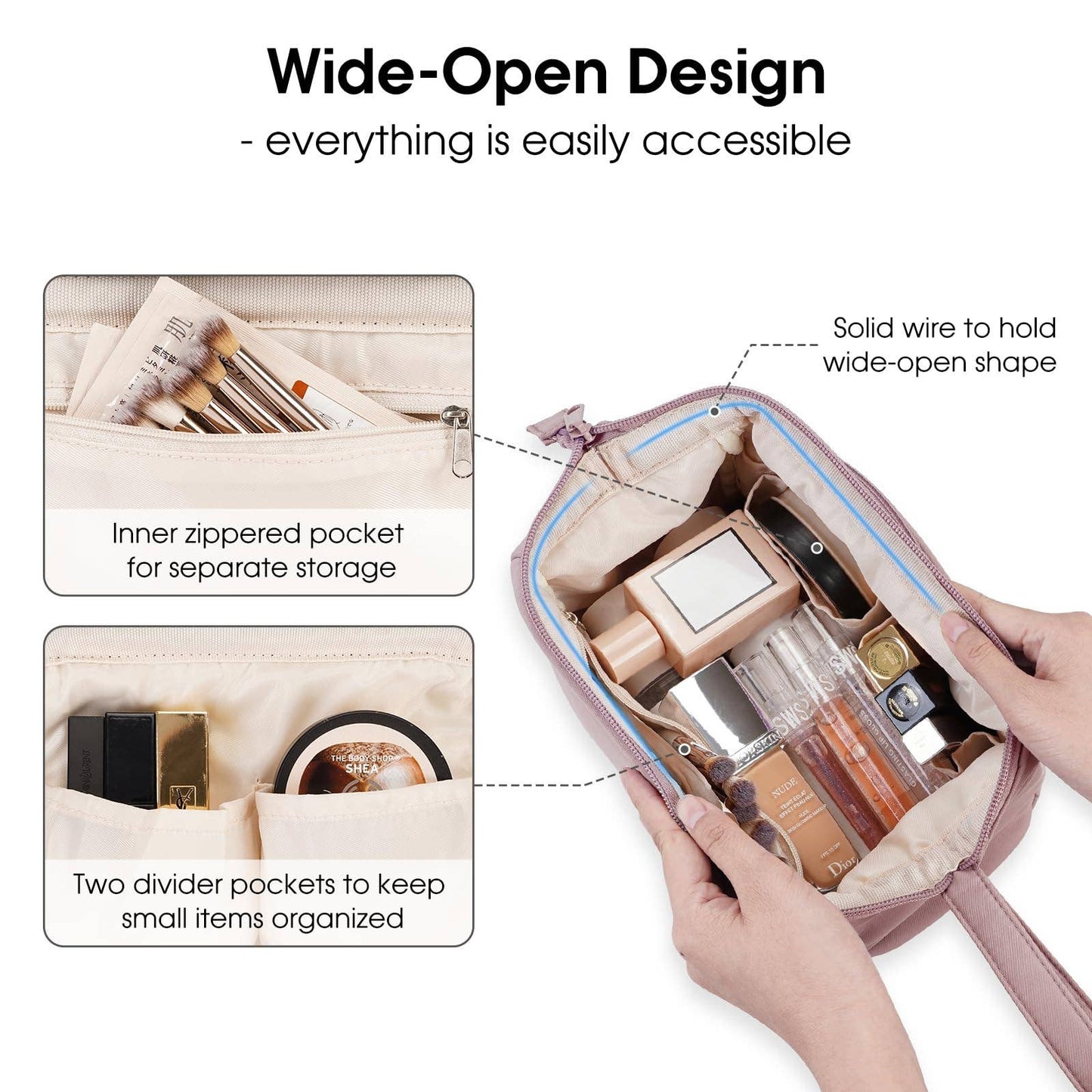 Checkered Toiletry Bag
