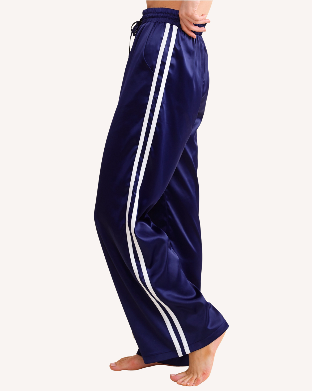 Satin Track Pants