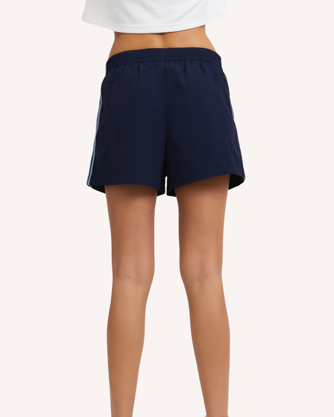 Striped Nylon Shorts