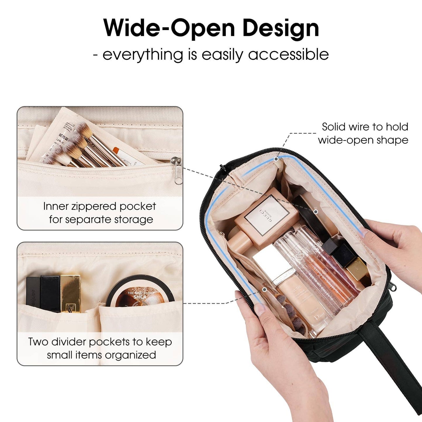 Checkered Toiletry Bag