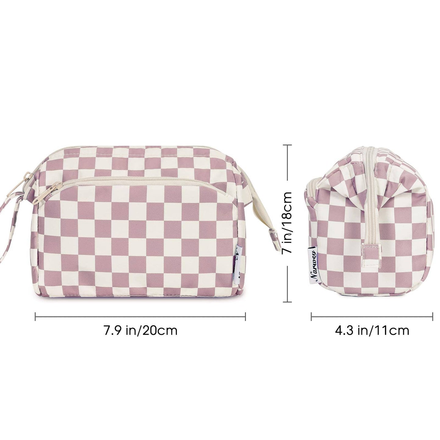 Checkered Toiletry Bag