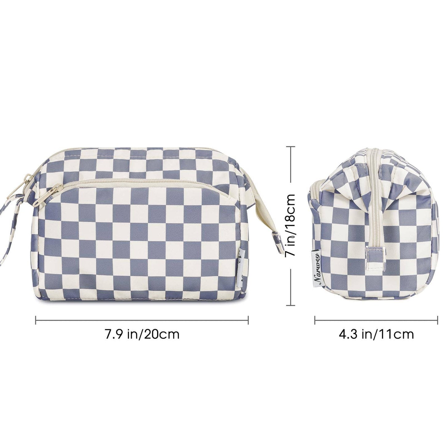 Checkered Toiletry Bag